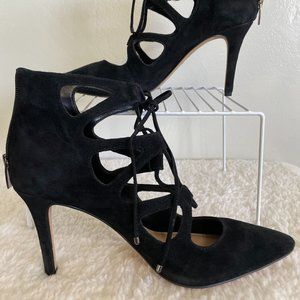 Vince Camuto, Black Suede Heels, Size 10